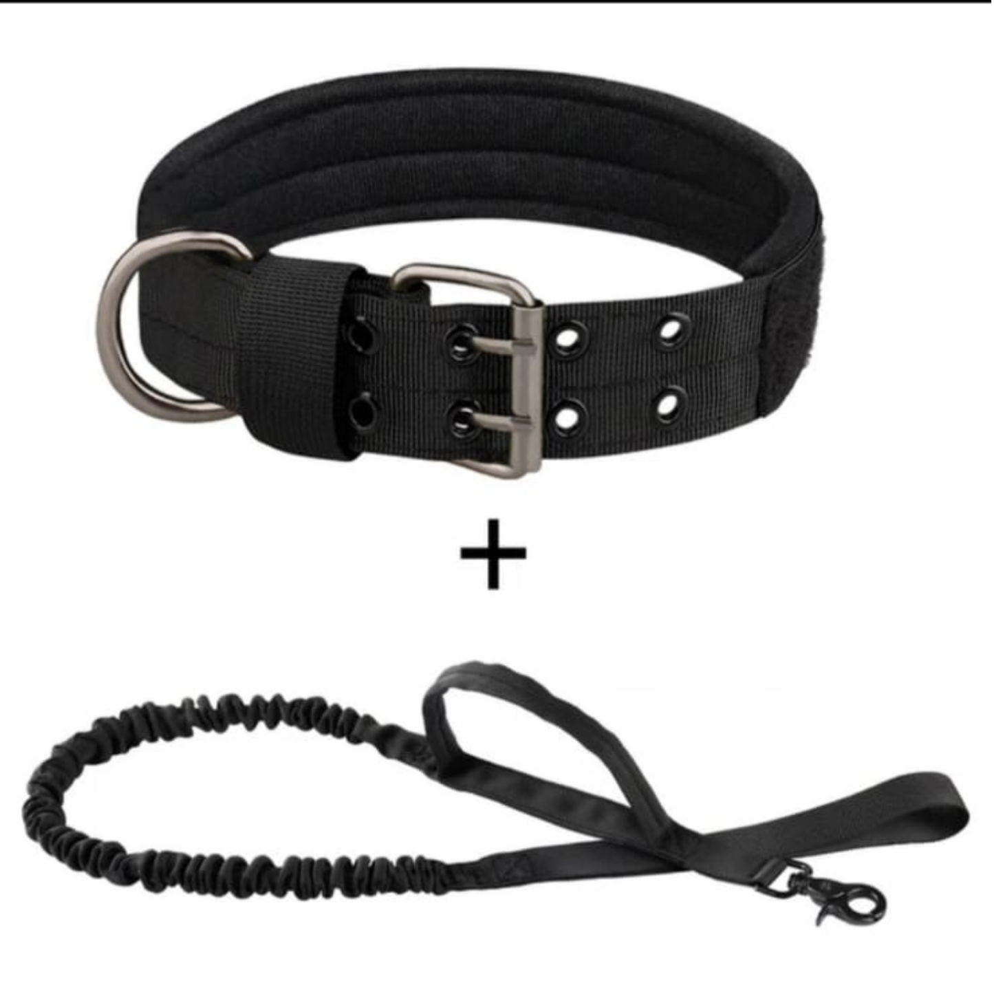 collar con correa de alta calidad para perro grande y mediano táctico militar