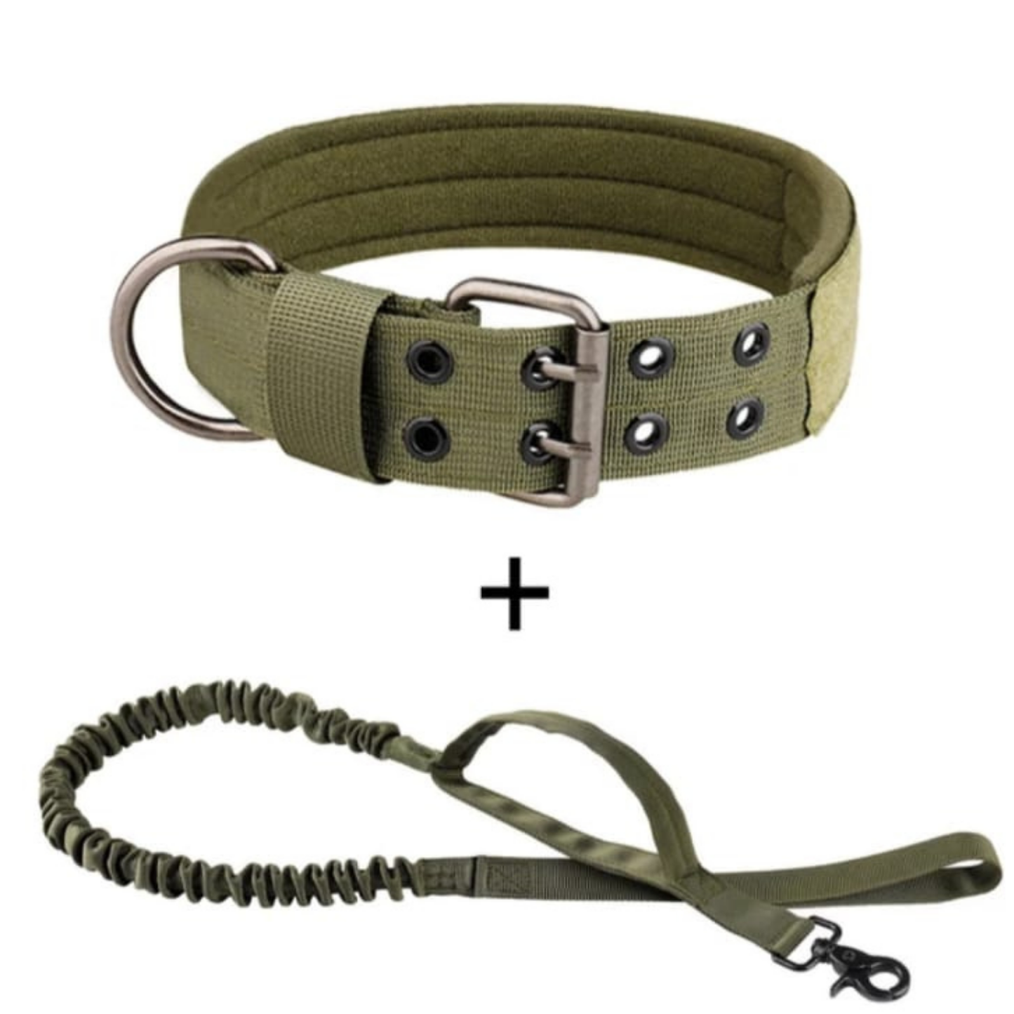 collar con correa de alta calidad para perro grande y mediano táctico militar