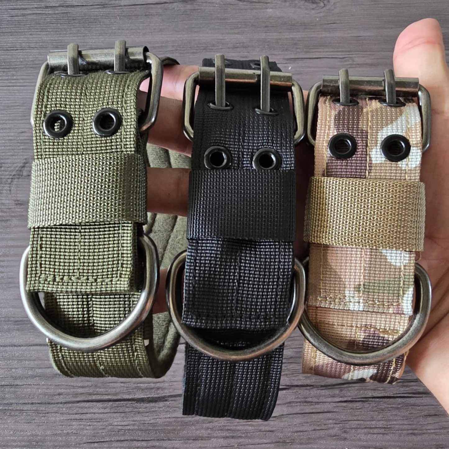 collar con correa de alta calidad para perro grande y mediano táctico militar