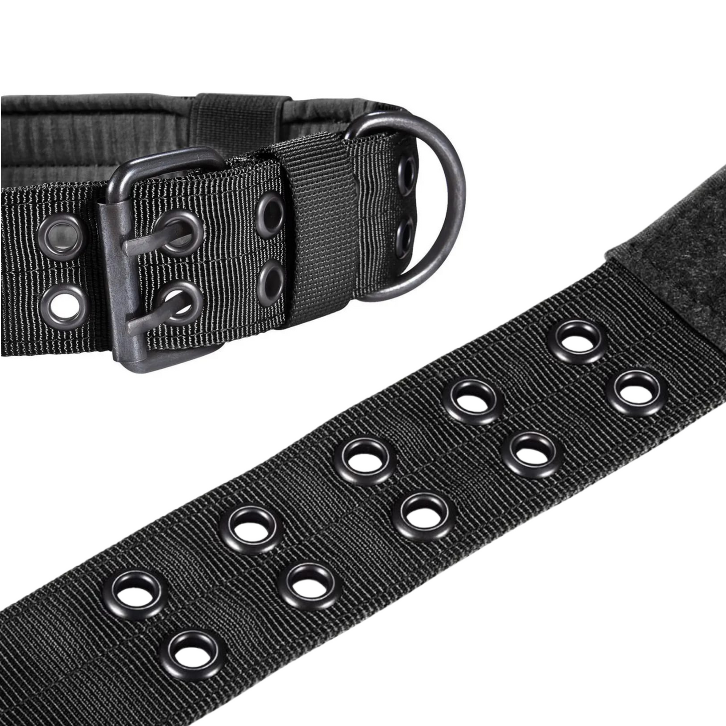 Collar Táctico para Perros con Doble Hebilla Metálica – Nylon Militar 1050D, Ajustable y Transpirable con Sistema MOLLE