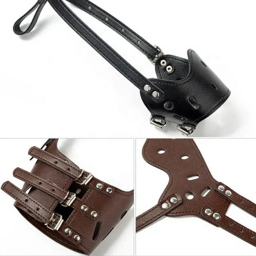 Bozal Para Perro Grande Y Mediano Ajustable X2