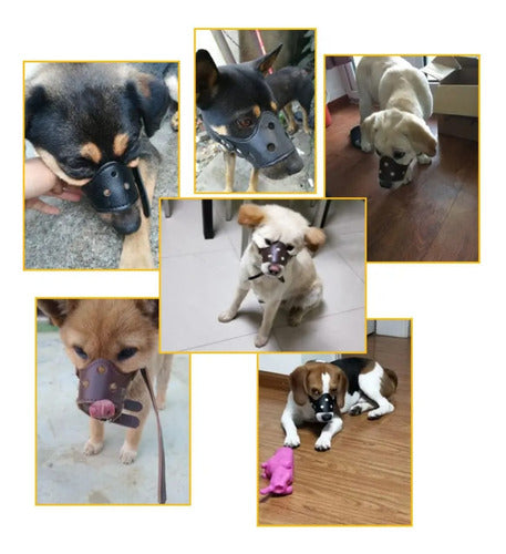 Bozal Para Perro Grande Y Mediano Ajustable X2
