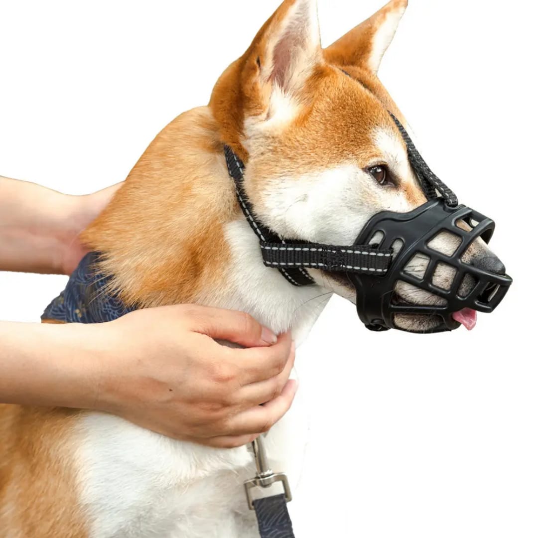 Bozal de Caucho Natural para Perros | Cómodo, Resistente y Seguro