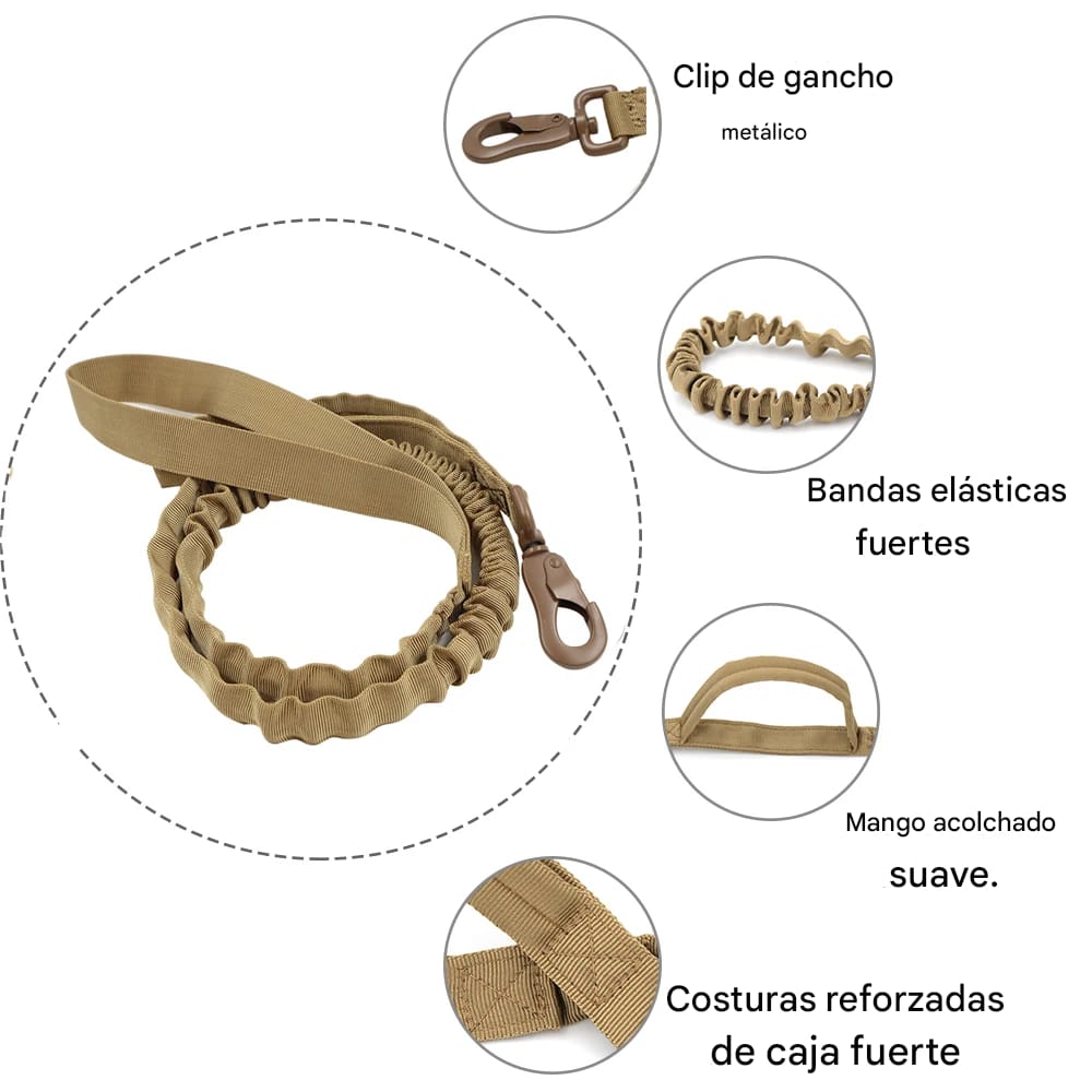 Kit Táctico para Perros Grandes | Arnés, Collar y Correa de Alta Resistencia