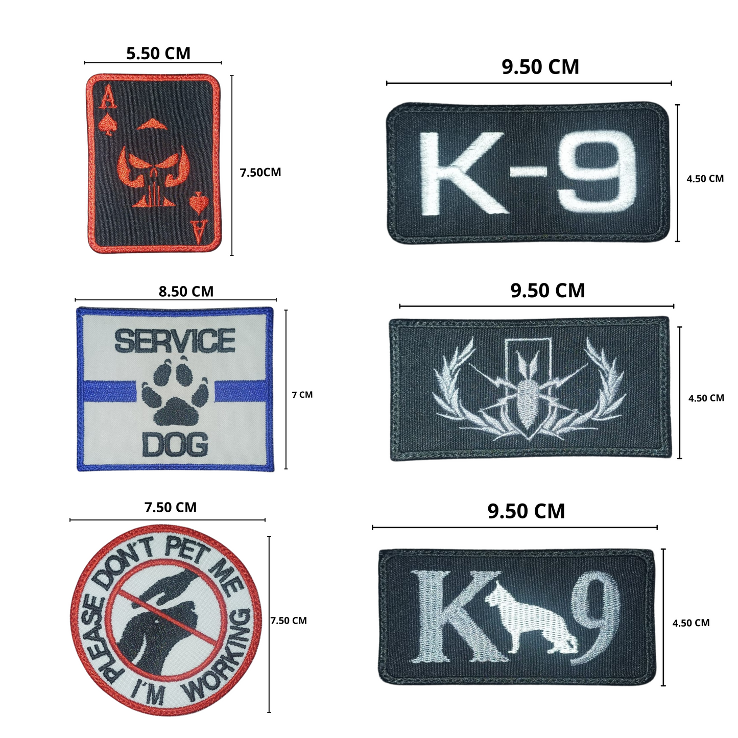 Parches Tácticos K9 con Velcro - Resistencia y Estilo para tu Canino