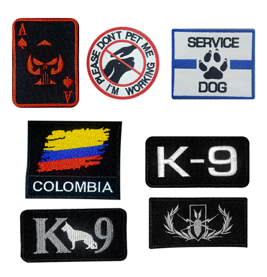 Parches Tácticos K9 con Velcro - Resistencia y Estilo para tu Canino