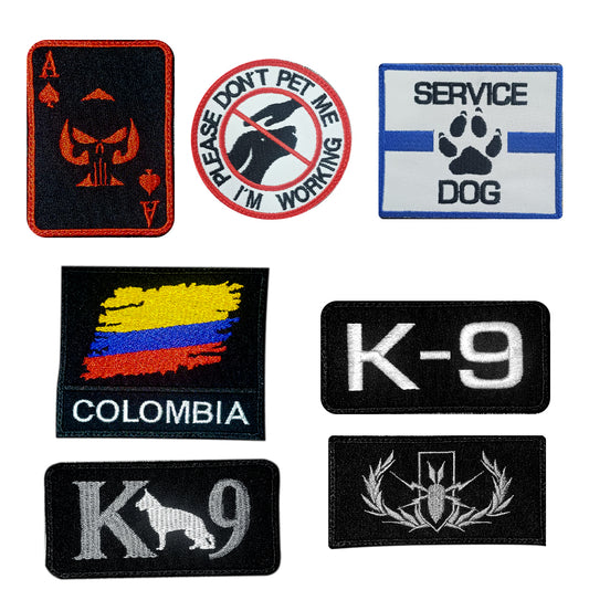 Parches Tácticos K9 con Velcro - Resistencia y Estilo para tu Canino